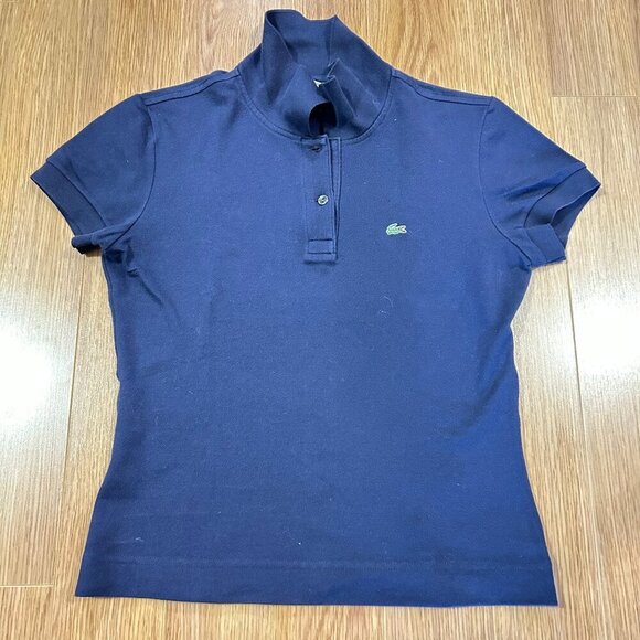 Lacoste Piqué Polo T-Shirt Blue - Picture 2 of 12